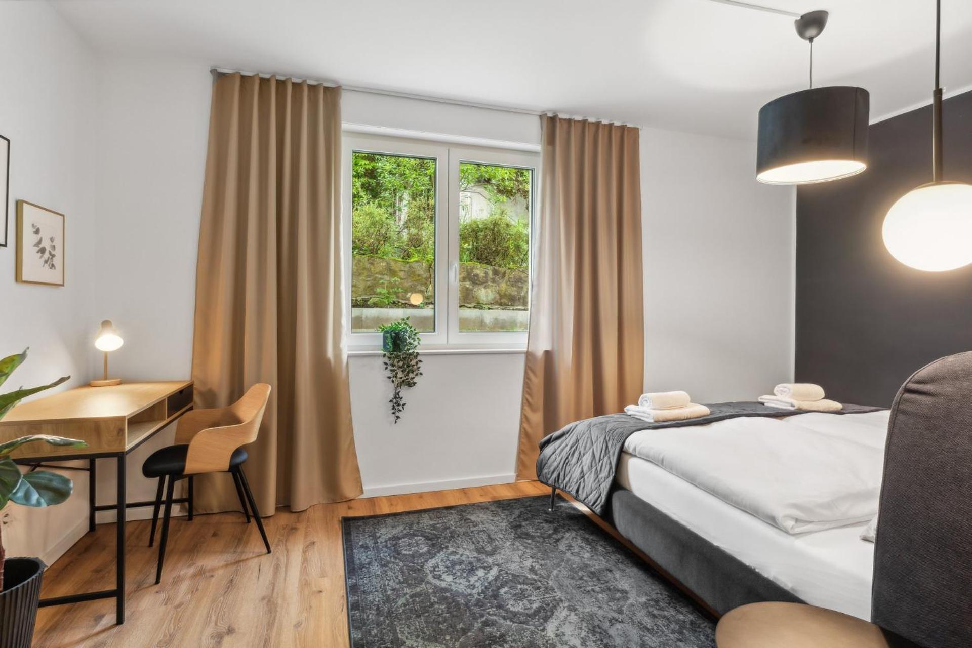 Deluxe Apartment In Bielefeld City Mit Parkplatz Und Terrasse Bagian luar foto